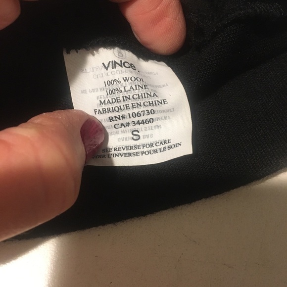 VINCE dress - merino wool, embellished,  jeweled collar - Picture 11 of 14